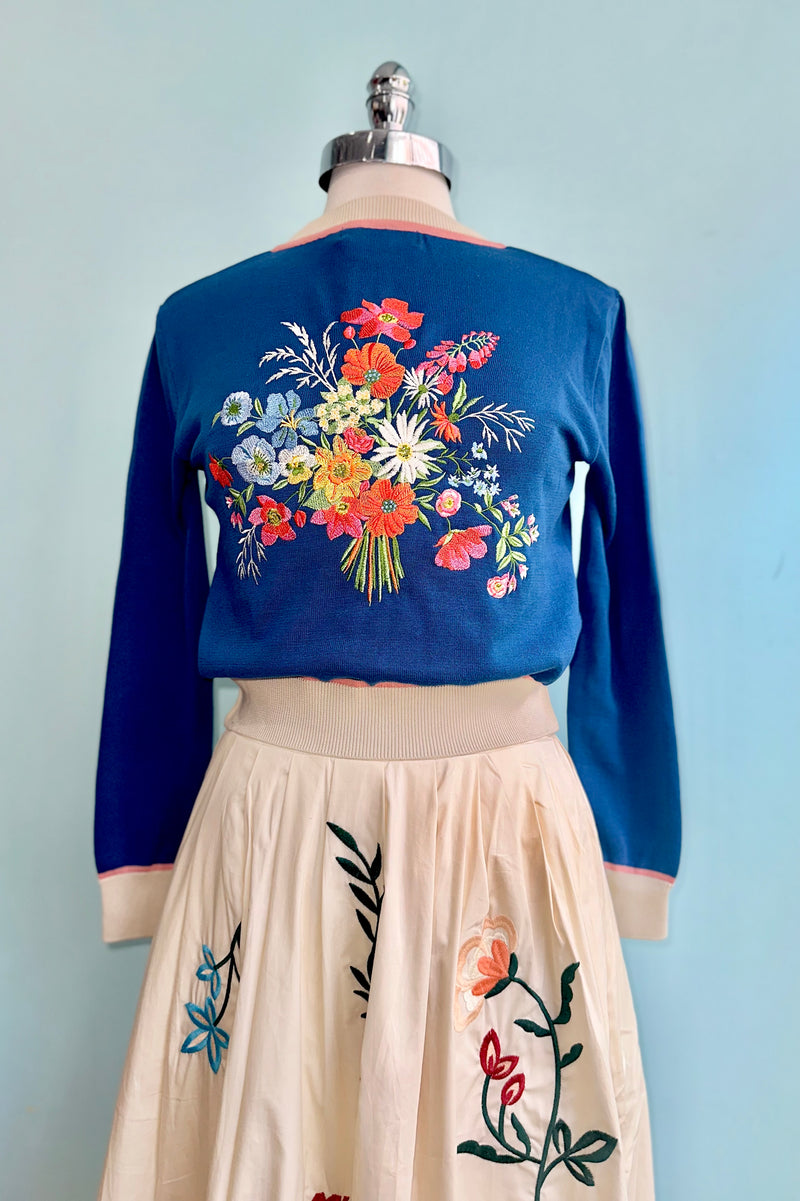 Blue Posies Vera Cardigan by Palava – Modern Millie