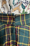 Green Plaid Circle Skirt by Banned