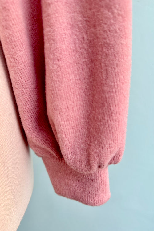 Pink Knit Grace Full Sleeve Sweet Sweater by Heart of Haute