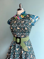 Sitting Deer Midi Dress by Retrolicious
