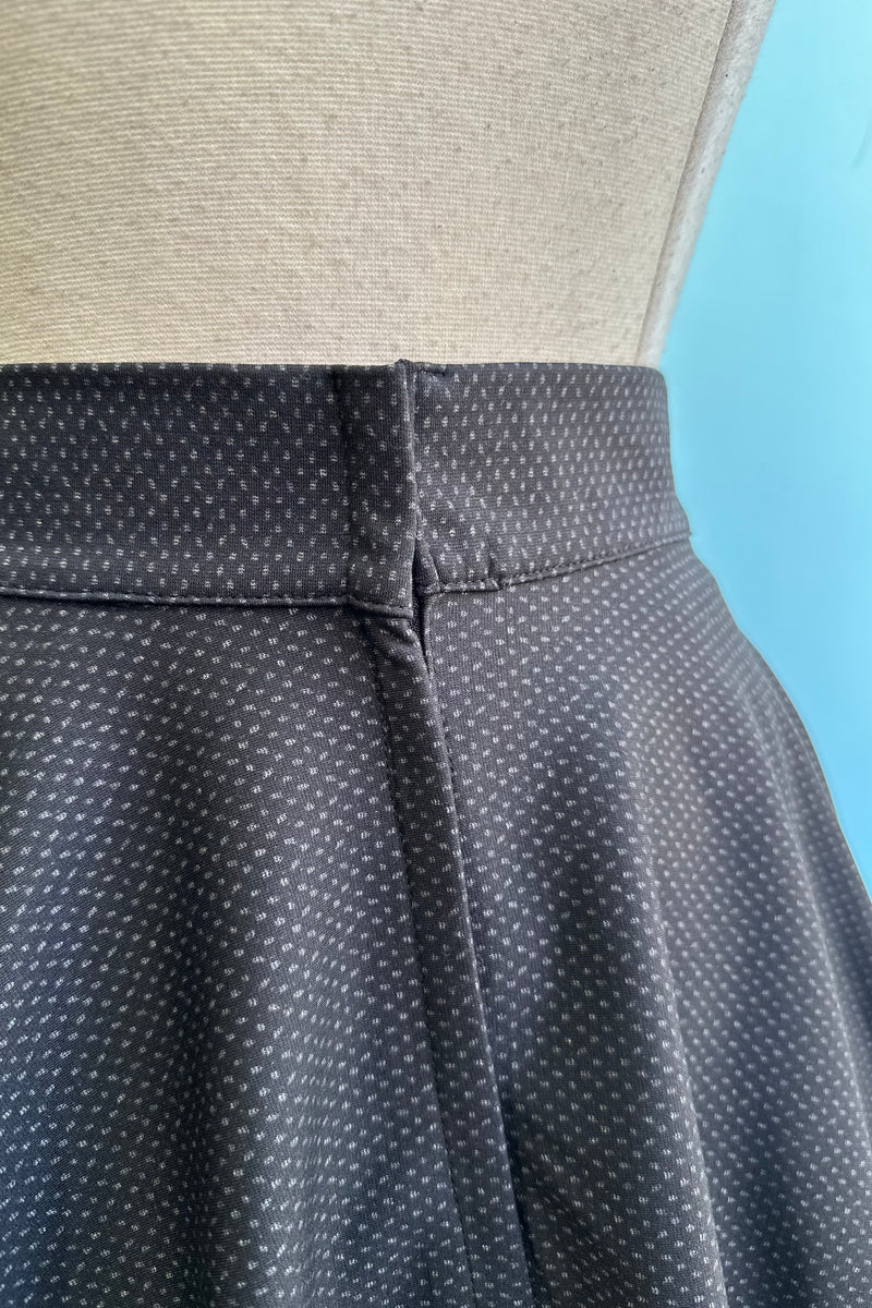 Charcoal Dot Circle Skirt by Heart of Haute