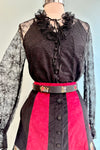 Black Lace Tunic Top by Molly Bracken