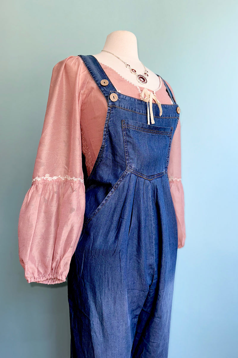 Chambray Overalls Jumpsuit