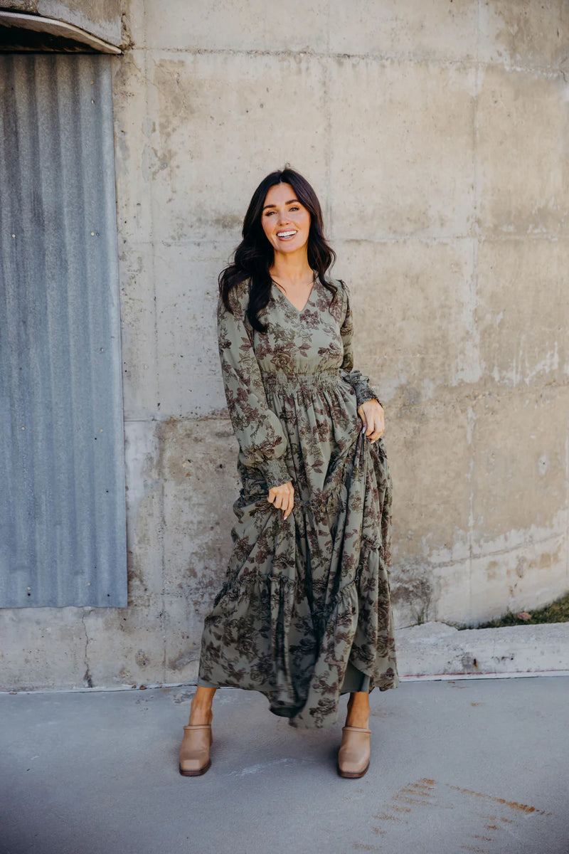 The Jacey Dress in Gray Quill