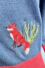 Fabled Fox Embroidered Skye Cardigan by Miss Lulo