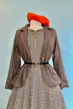 Black and Brown Plaid Wilma Dress by Banned
