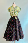 Black Multi Polka-Dot Full Skirt by Tulip B.