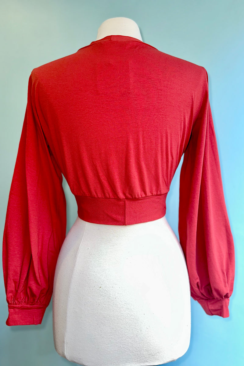 Rust Grace Full Sleeve Sweet Sweater by Heart of Haute