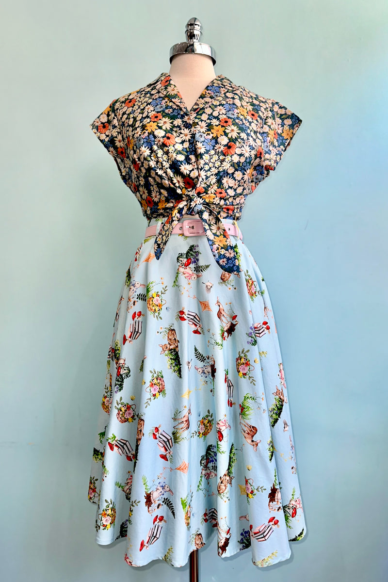 Ditsy Daisy Peggy Top by Palava – Modern Millie