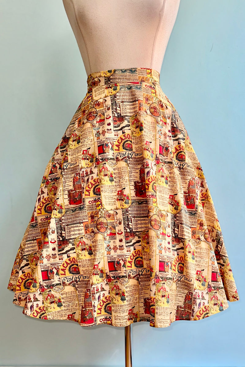 Musical Cartoon Full Skirt by Tulip B.
