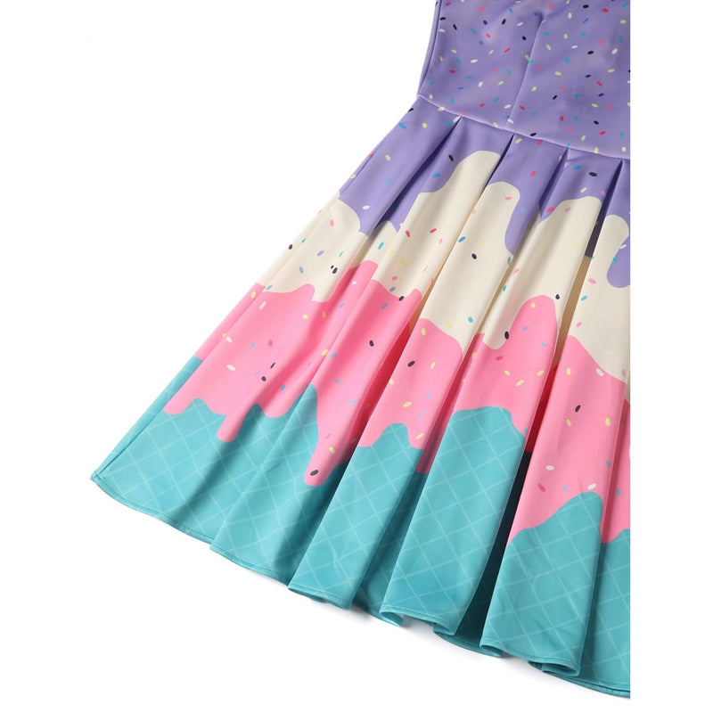 Ice Cream Amanda Dress in Lavender by Dolly & Dotty