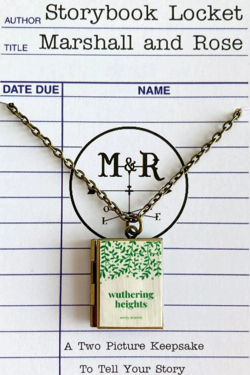 Wuthering Heights Book Locket Necklace by Marshall and Rose