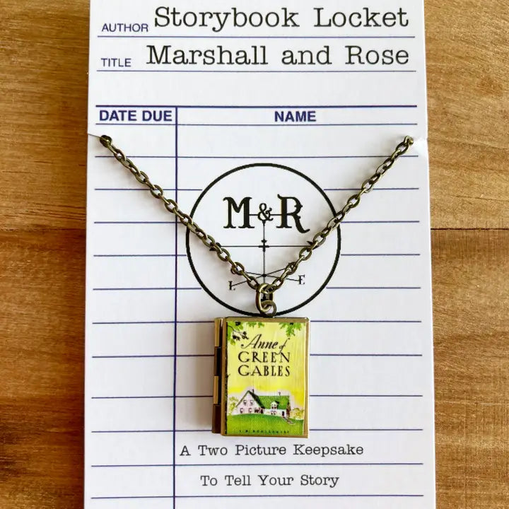 Anne of Green Gables Home Book Locket Necklace by Marshall and Rose