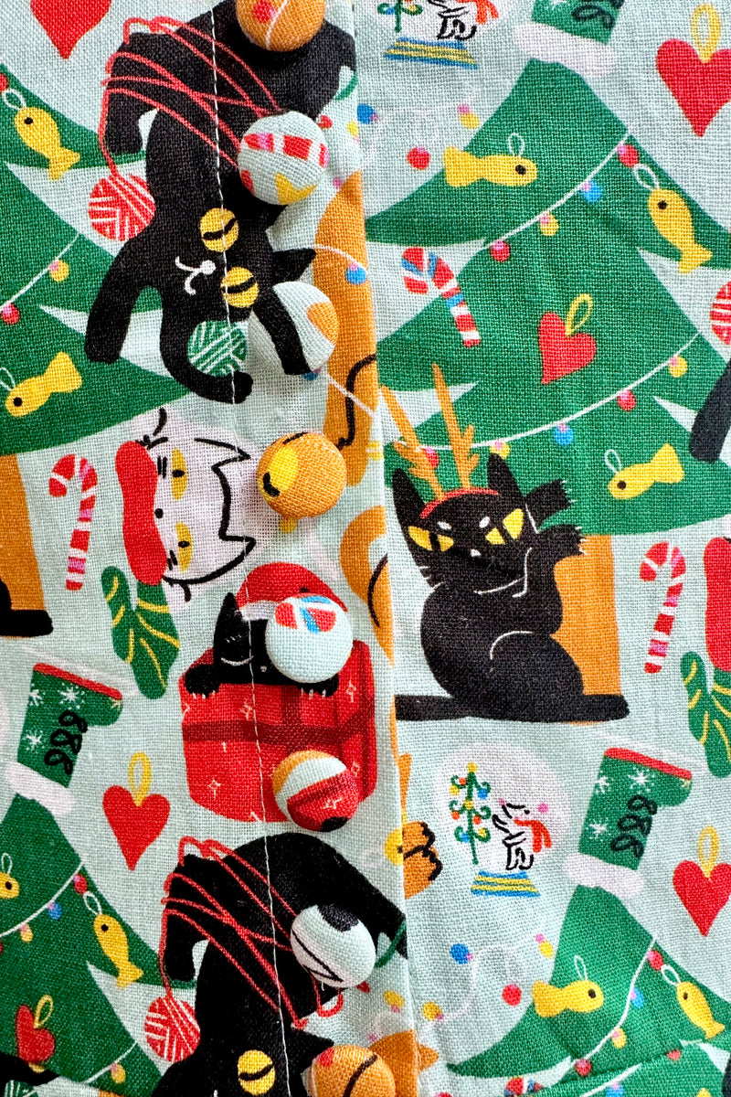 Meowy Christmas Heidi Dress by Miss Lulo X-Large