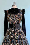 Black Ruffle Button Down Blouse by Molly Bracken