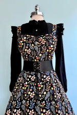 Black Ruffle Button Down Blouse by Molly Bracken