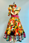 Village Sunrise Frill Front Dress by Love Your Look London