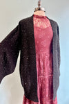 Lace Victorian Inspired Maxi Dress in Plum