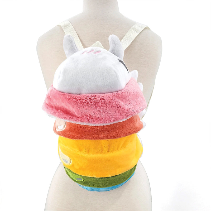 Rainbow Roly Poly Plush Backpack