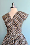 Blue Plaid Greta Dress by Retrolicious