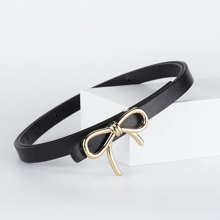 Skinny Gold Bow Belt in Multiple Colors