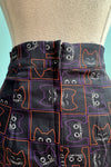 Kitty Cat Black Mini Skirt by Banned