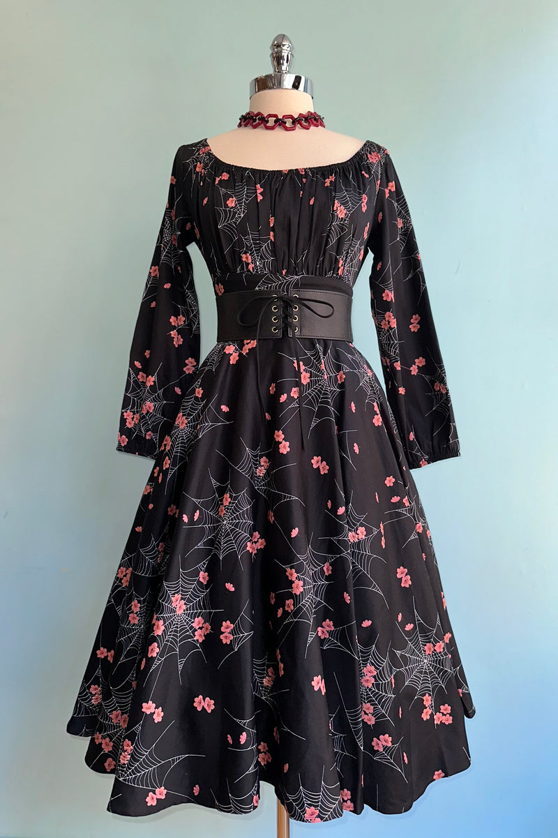 Spiderweb Blossom Dress by Banned