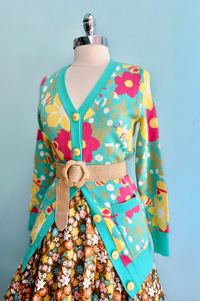 Insects and Florals Fiona Cardigan by Miss Lulo