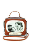 Glow in the Dark Frankenstein and Bride TV Set Handbag
