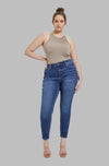 High Rise Ankle Skinny Jeans by Mica Denim