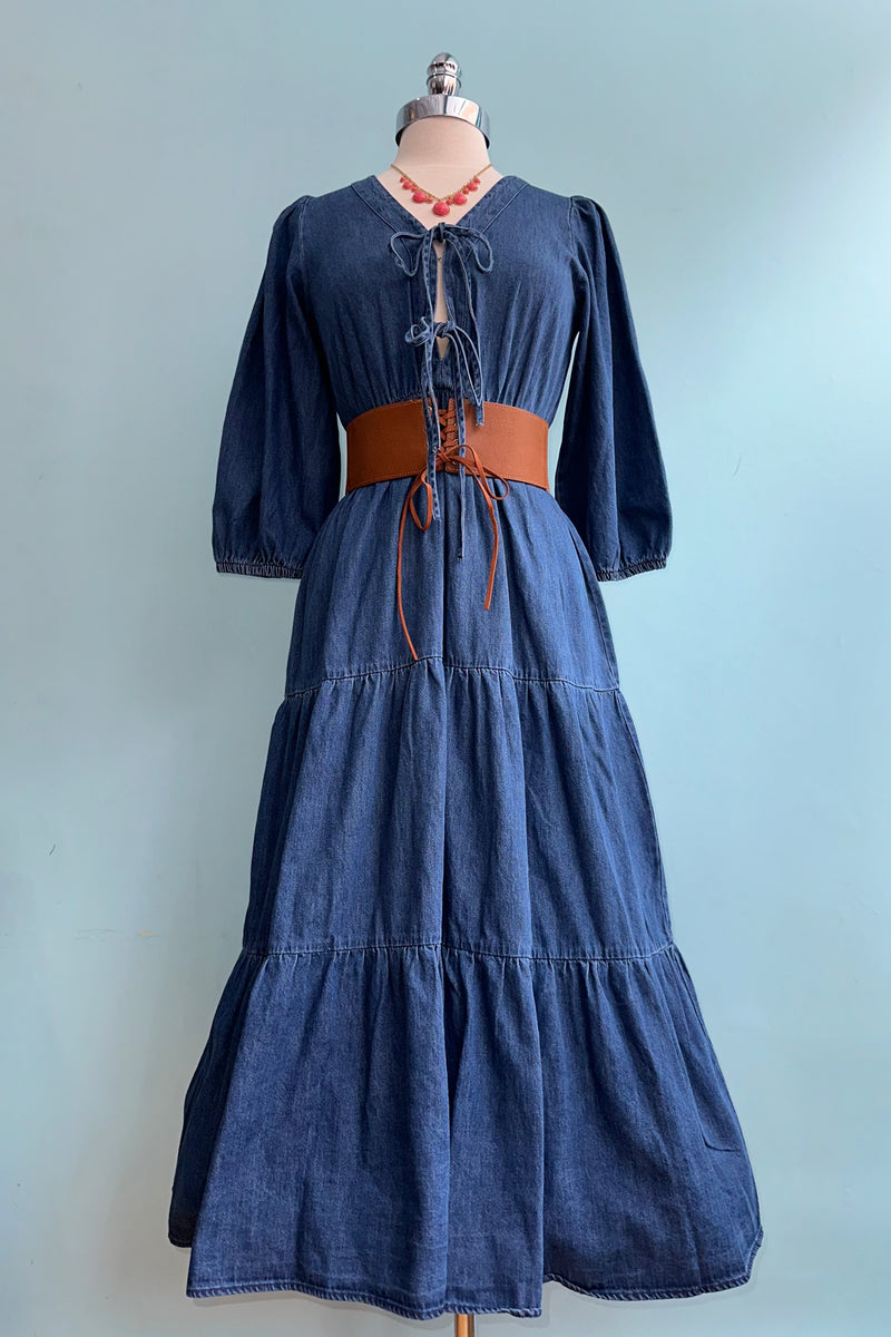 Denim Midi Dress