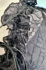 Black Lace Tunic Top by Molly Bracken