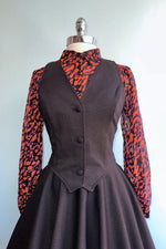 Charcoal Dot Vest by Heart of Haute