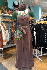 Brown Harriet Corduroy Jumpsuit by Banned