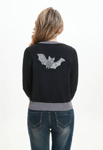Moonlit Bats Embroidered Skye Cardigan by Miss Lulo