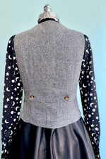 Selma Black and White Fitted Vest by Banned