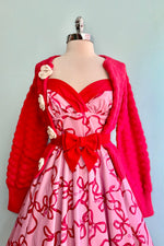 Bownita Pink and Red 50's Dress by Hell Bunny