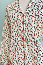Carrot Button Down Blouse by Banned