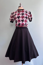 Black Jersey Charlotte Nova Skirt by Retrolicious