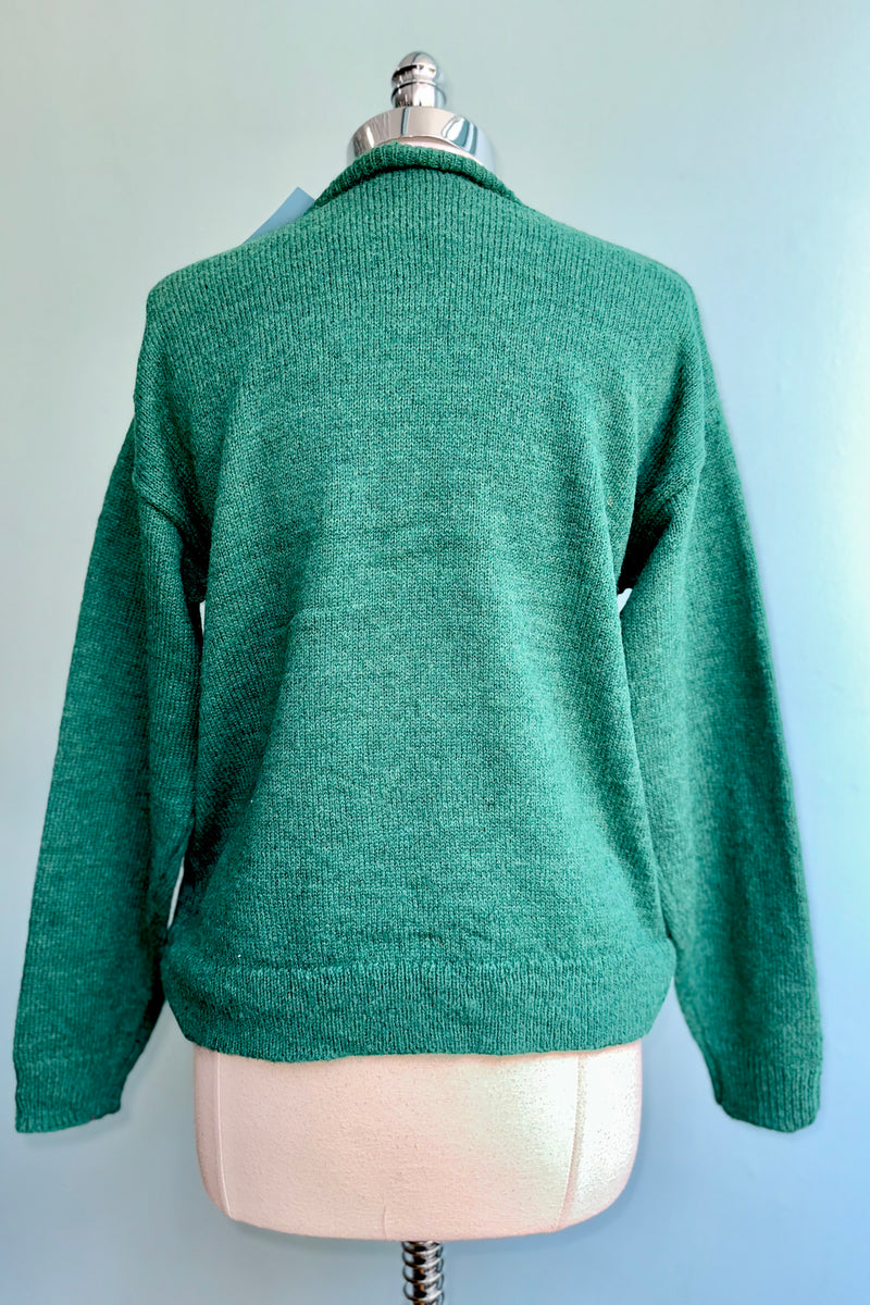 Pullover Scottie Dog Sweater in Green by Compania Fantastica