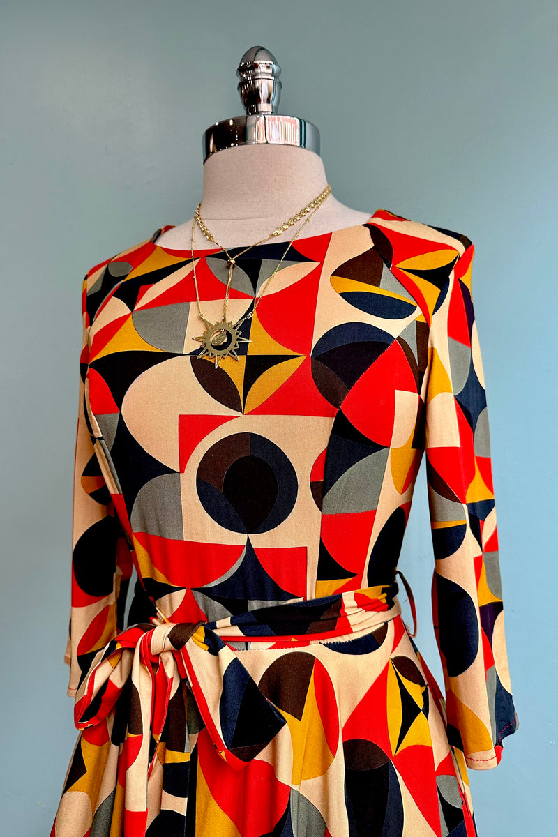 Mid Century Geometrics Aria Dress by Miss Lulo