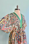 Paisley Silky Caftan Dress by Molly Bracken