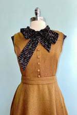 Book Worm Dress in Khaki by Banned