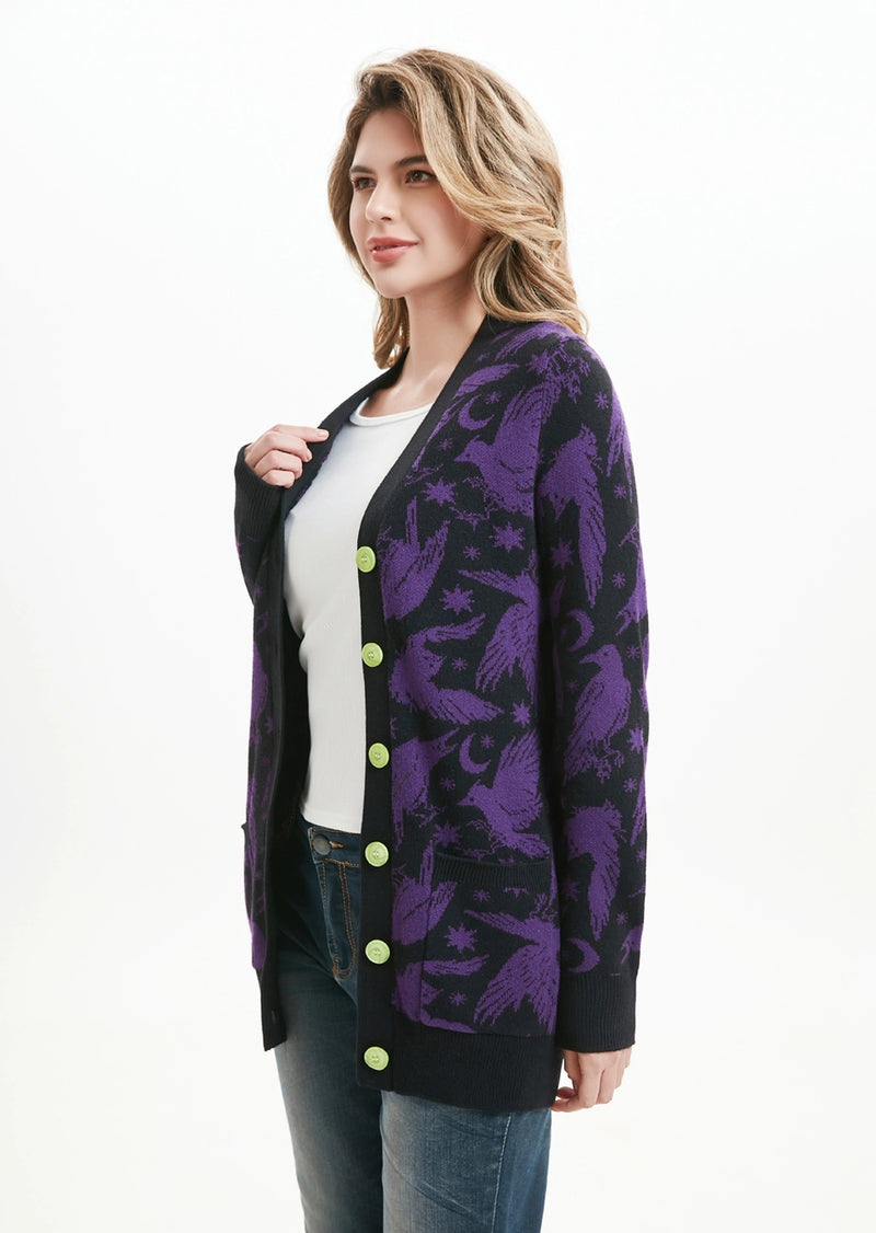 Midnight Raven Fiona Cardigan by Miss Lulo