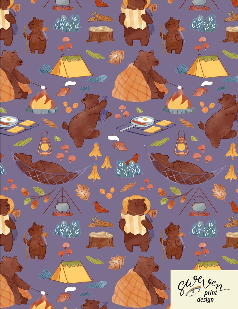 Camping Bears Heidi Dress by Miss Lulo