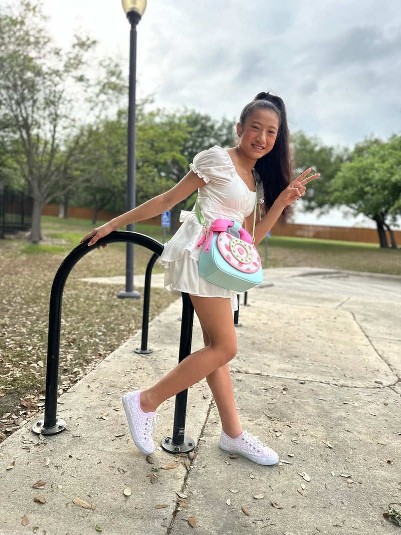 Strawberry Phone Convertible Crossbody and Backpack Bag