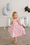 Kids Olivia Dress in Floral Ghosts