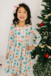 Kids Holiday Stamps Gwendolyn Dress