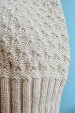 Oatmeal Puff Sleeve Cropped Cardigan