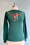 Floral Snake Embroidered Sweater by Voodoo Vixen